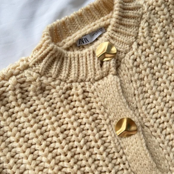 Zara knit chunky cardigan - Picture 3 of 6